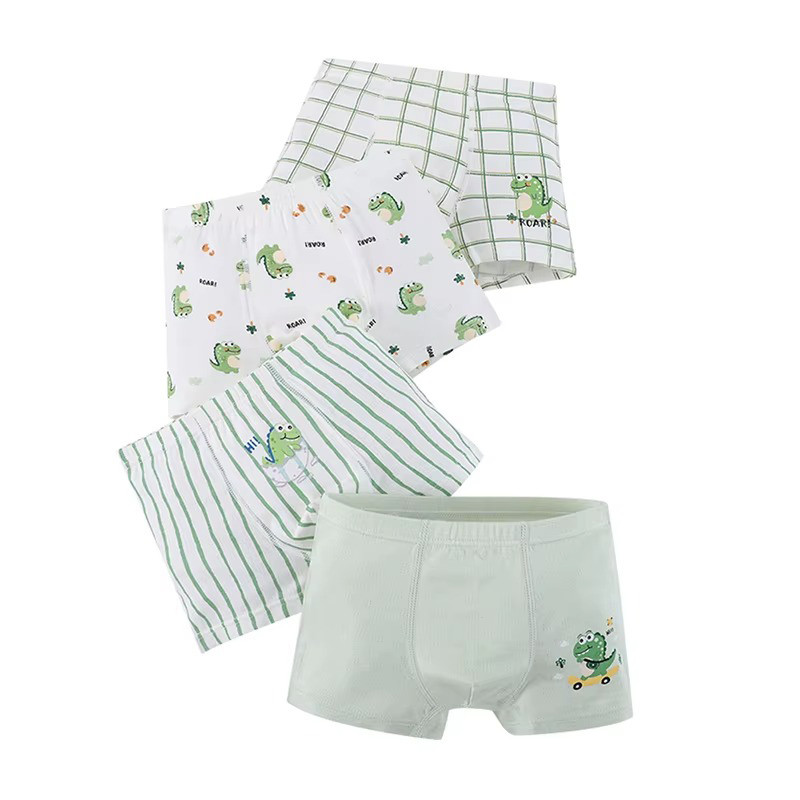Kids' Cartoon Frog Boxer Briefs Set