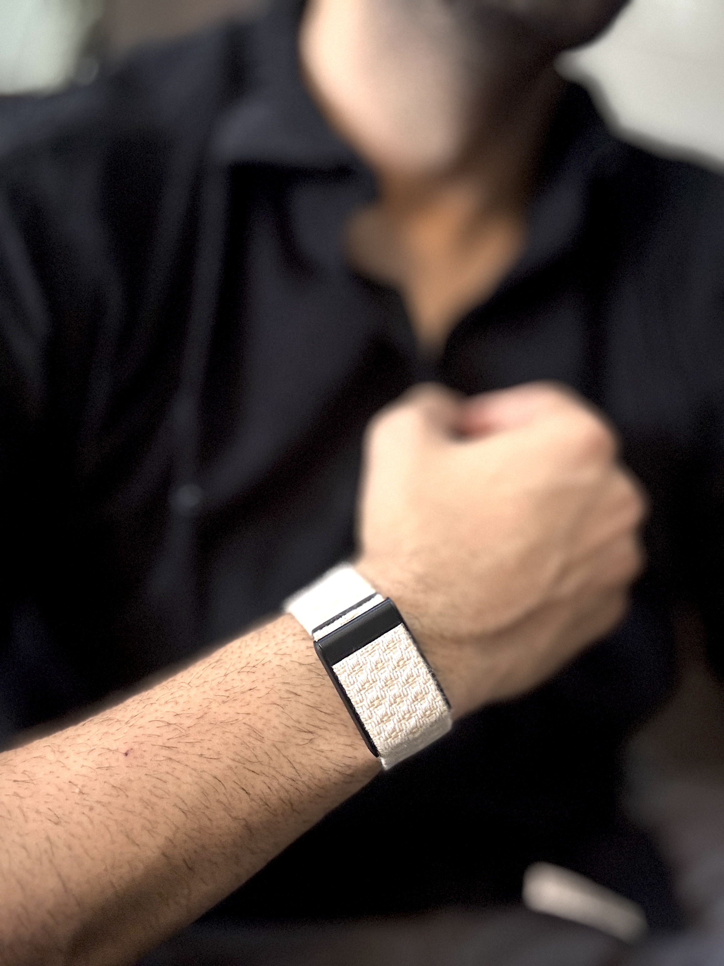 White Dotted Strap || Metal Buckle