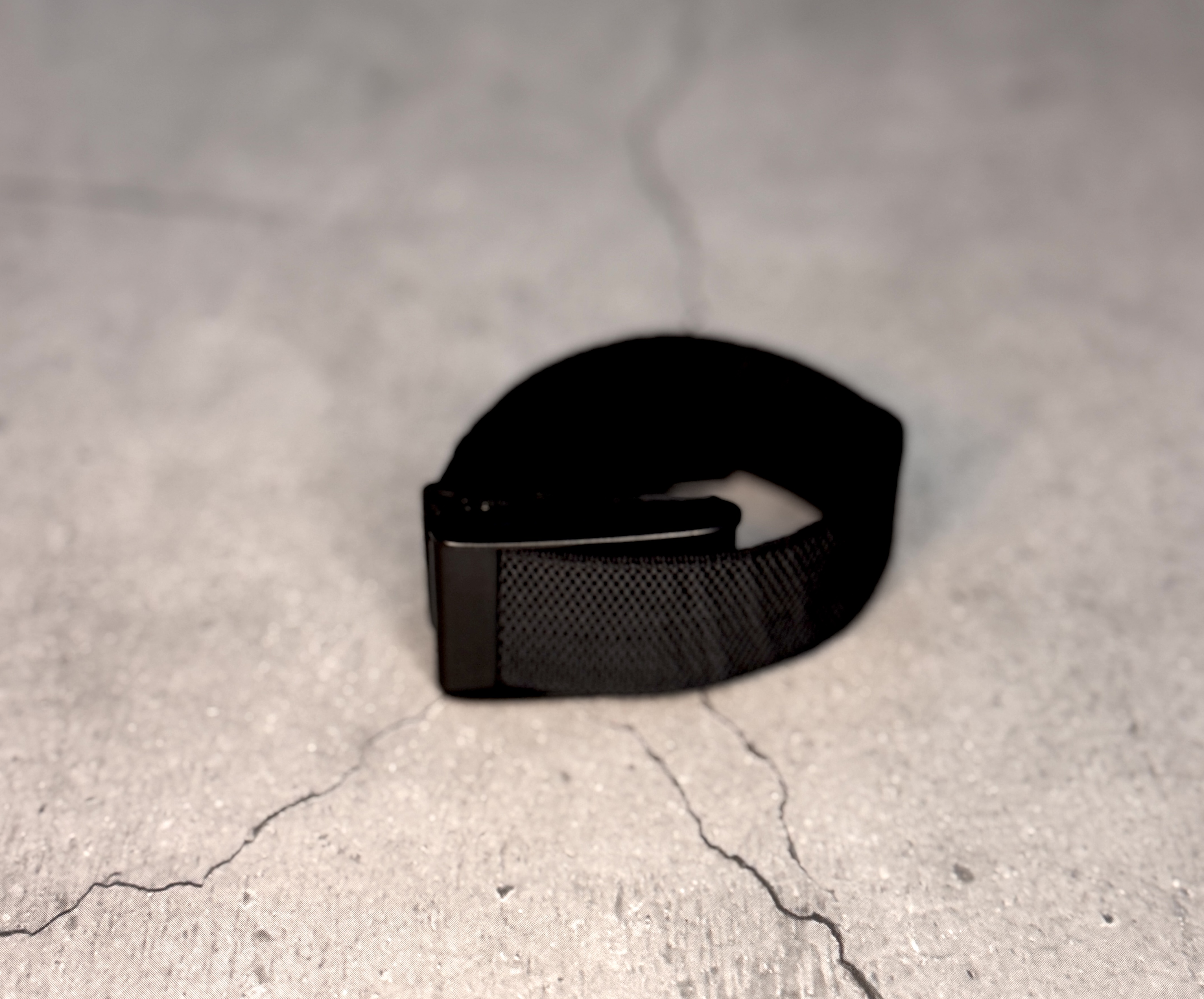 Jet-Black Strap || Metal Buckle