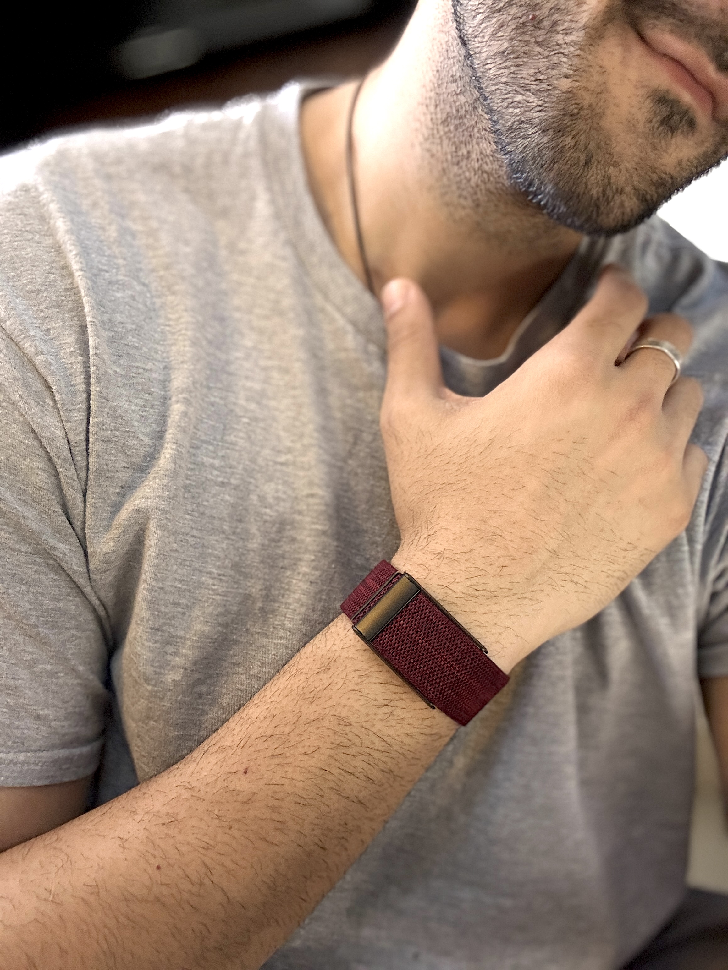 Maroon Strap || Metal Buckle