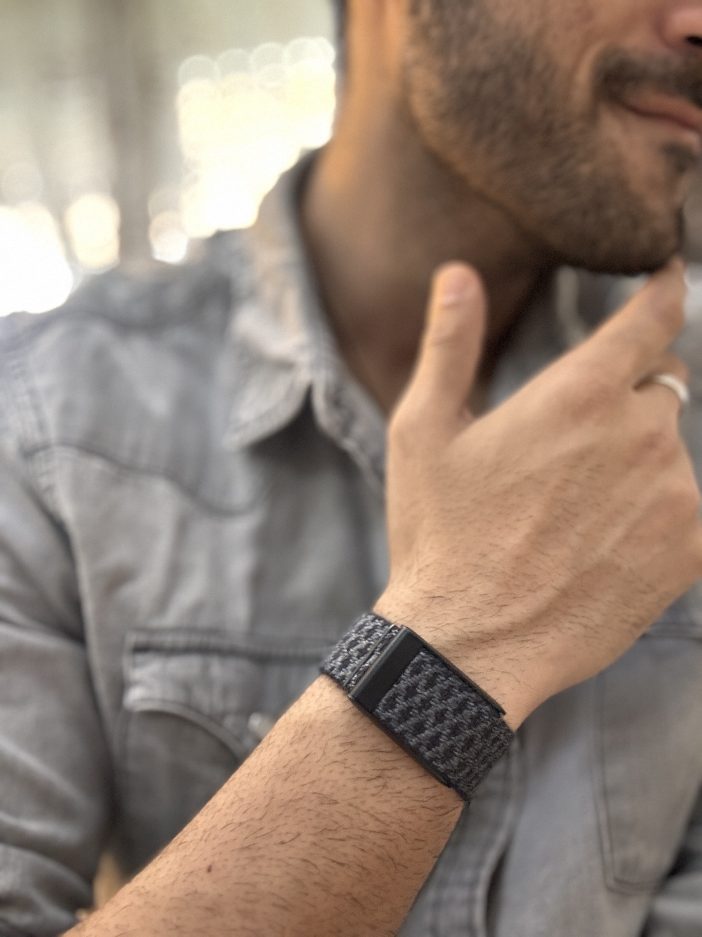 Black Dotted Strap || Metal Buckle 