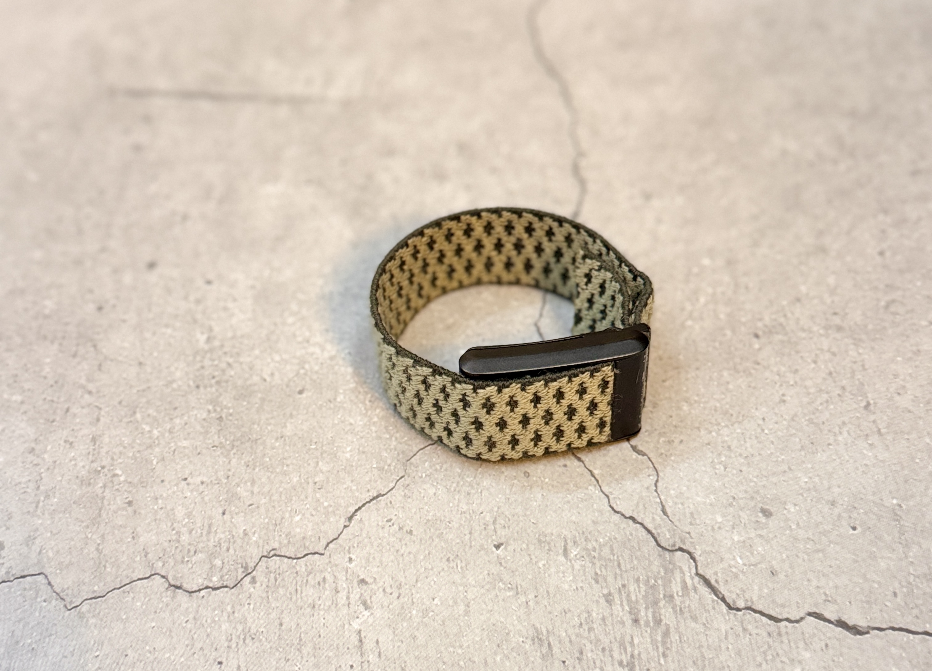 Military Green Strap || Dotted || With Metal Buckle