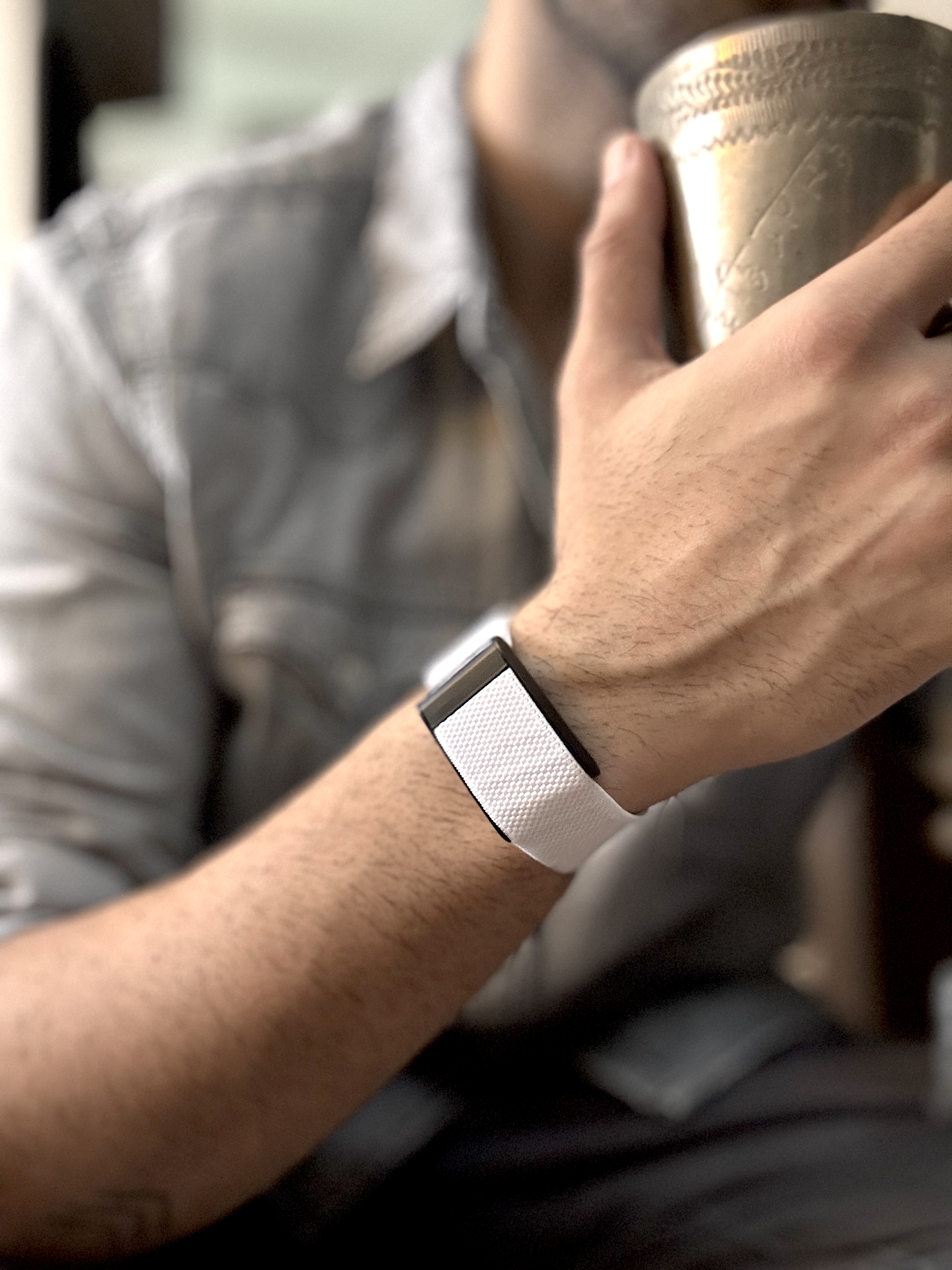 White Strap || Metal Buckle