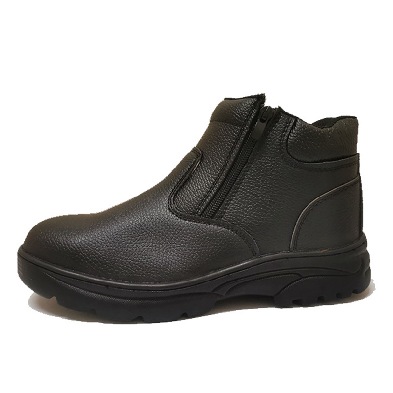 NAK712 Black Safety Boot (Dual Zip)