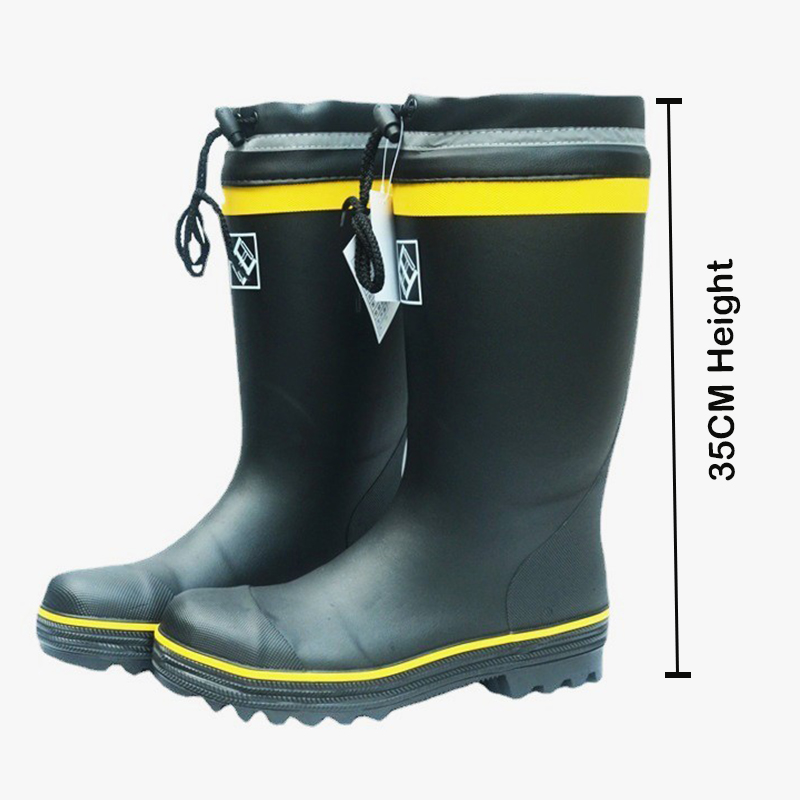 NAK011 Black Hight cut Rubber Safety boots