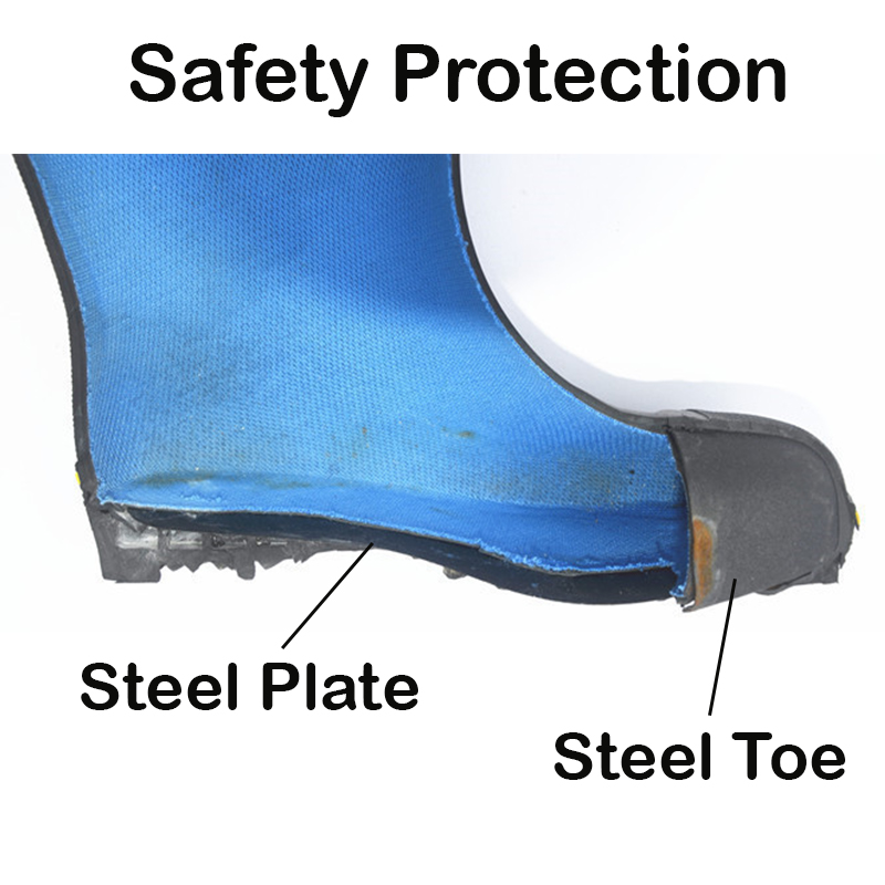 NAK012 Black Rubber Gardening Safety Boots