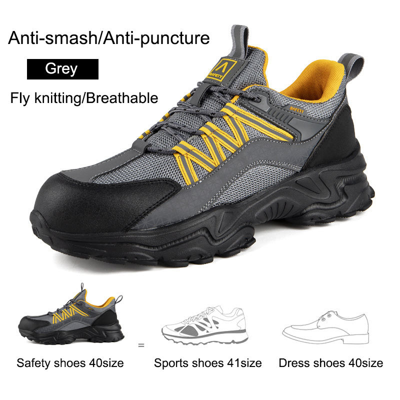 NAK688 Breathable Lightweight Safety Sport Shoes (Lace)