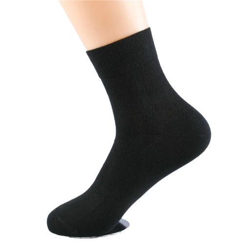 Black Classic Crew Sock