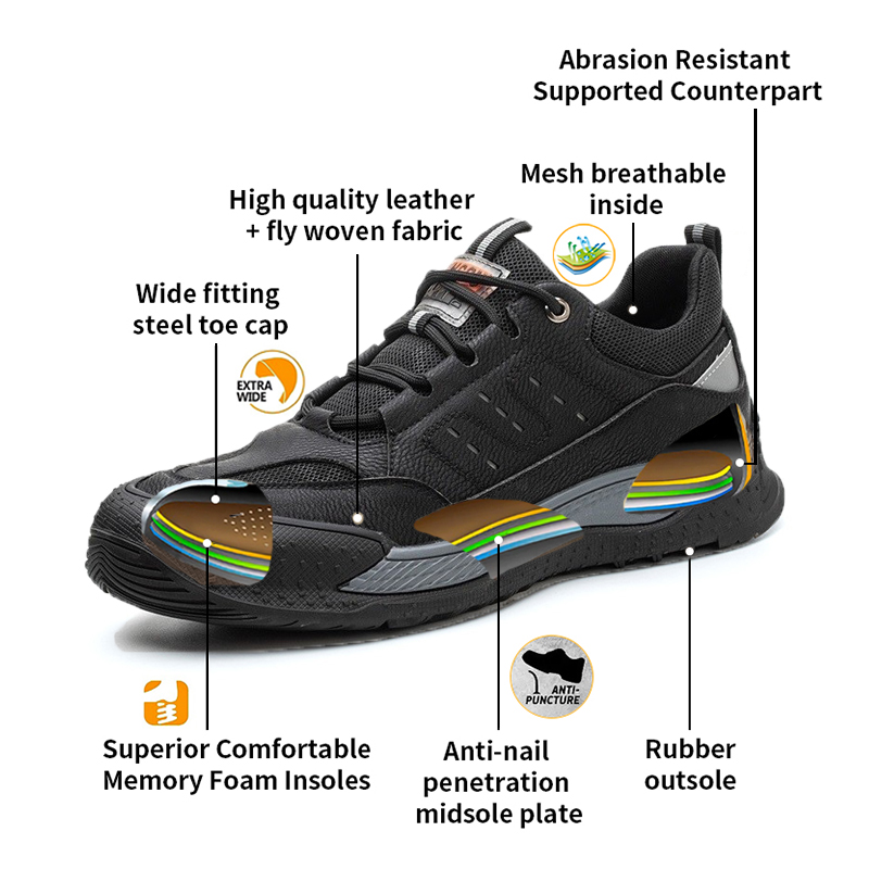 NAK595 Sneaker Safety Shoes (Laces)