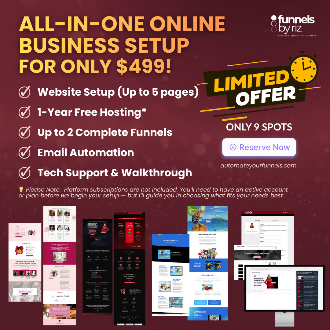 All-In-One Online Business Setup - $499