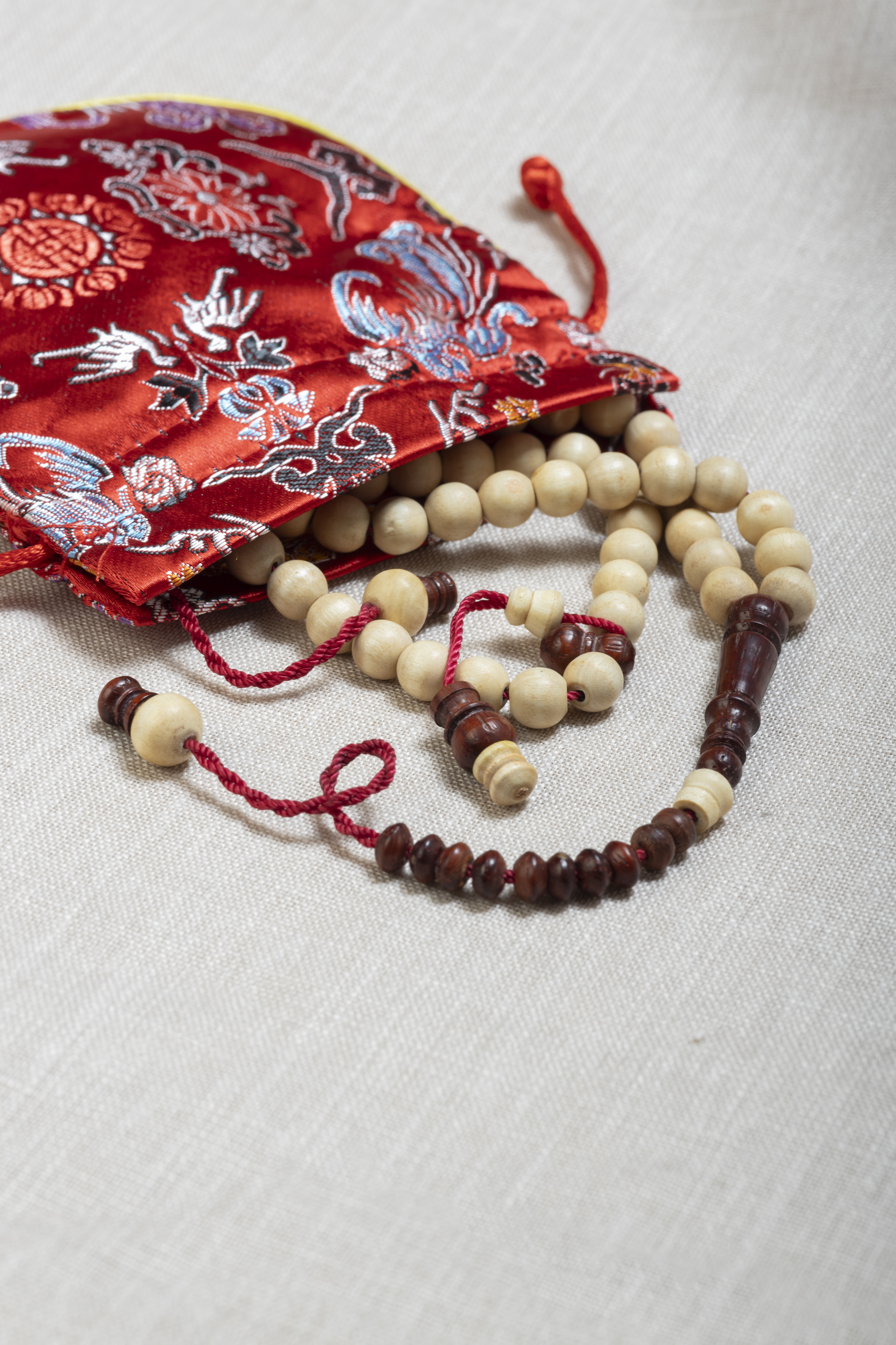 Pomegranate Tree & Rose Wood Prayer Beads
