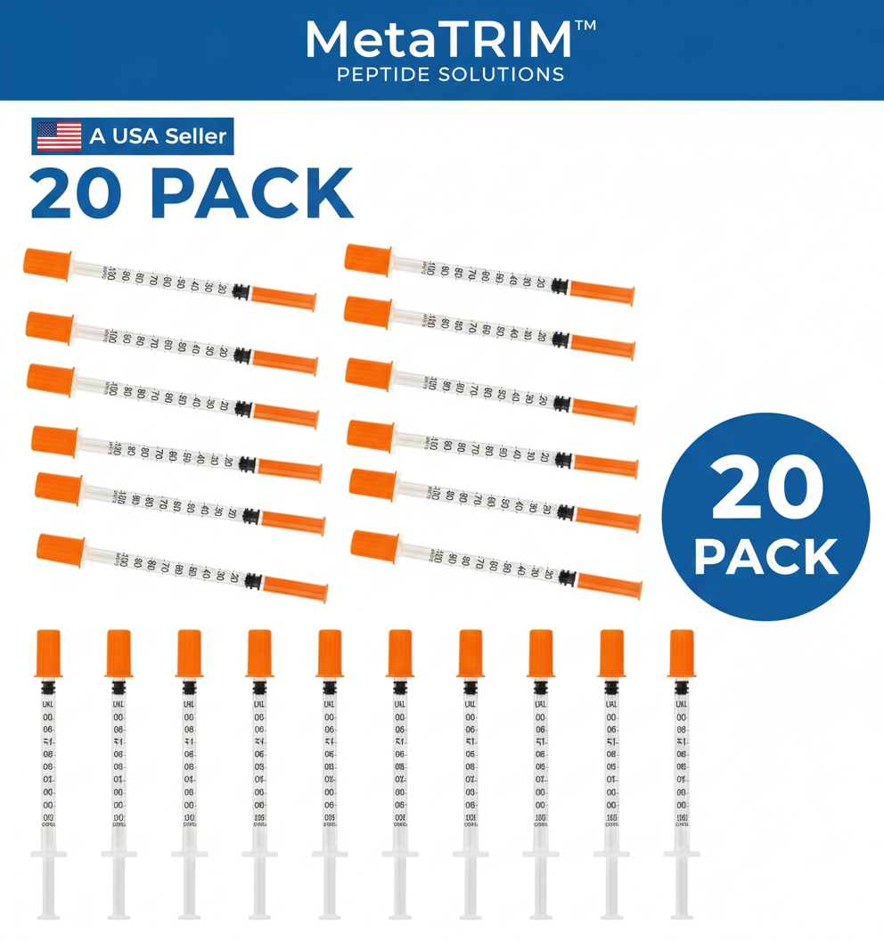 31G Insulin Syringe 6mm (1/4 inch) - 20 Pack