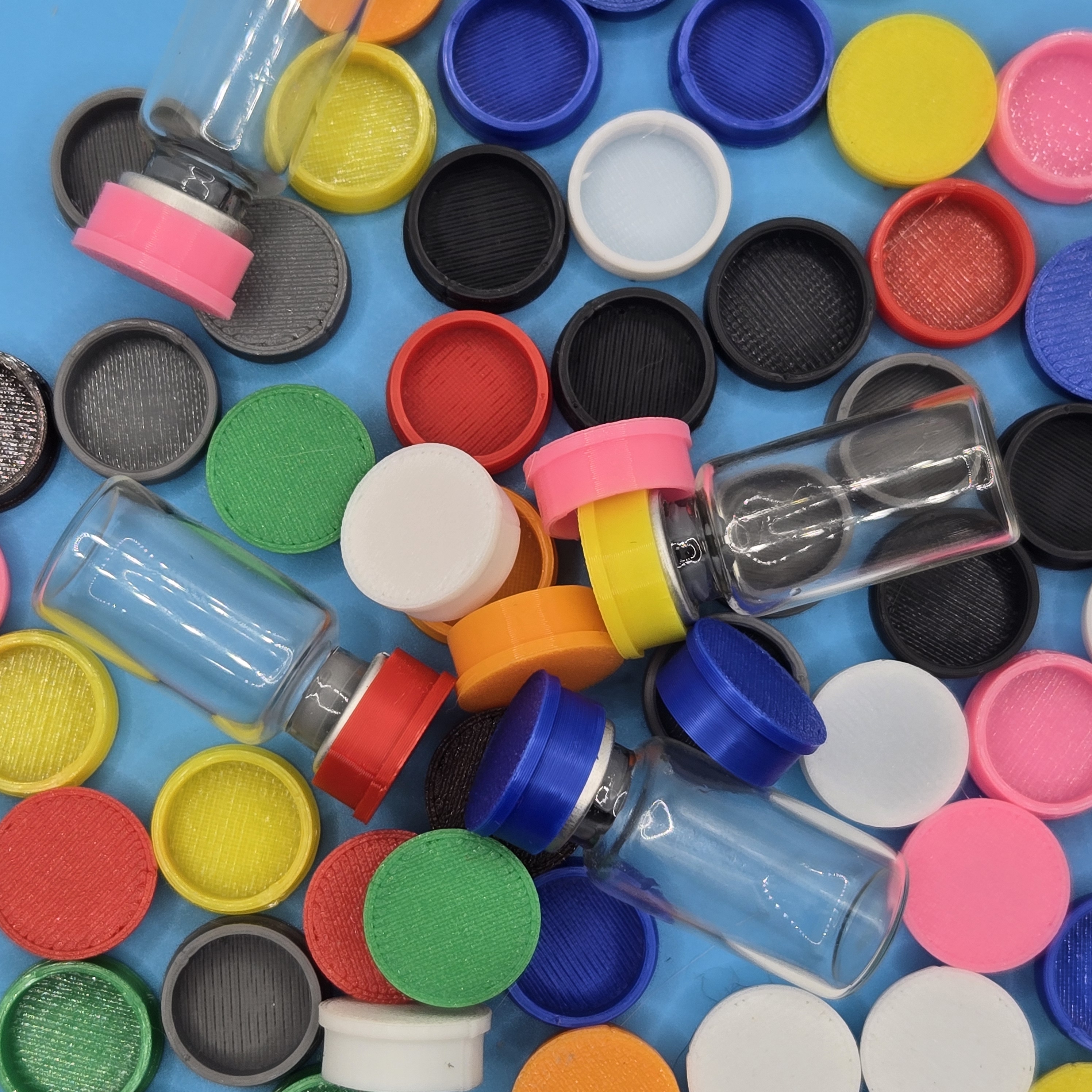 3ml Peptide Vial Caps (10-Pack) + 30ml BAC Water Cap | Assortment Free Shipping