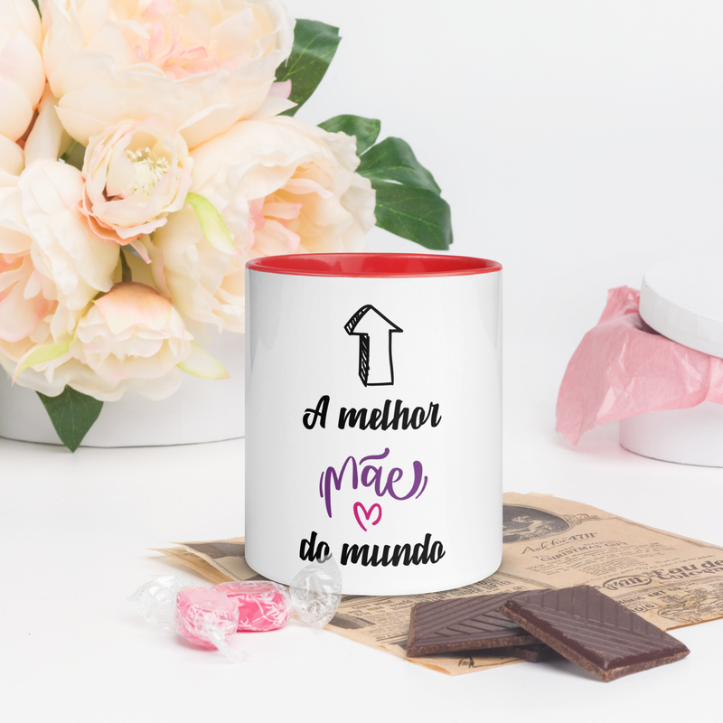 The Best Mom in the World Brazilian Mom Mug with Color Inside