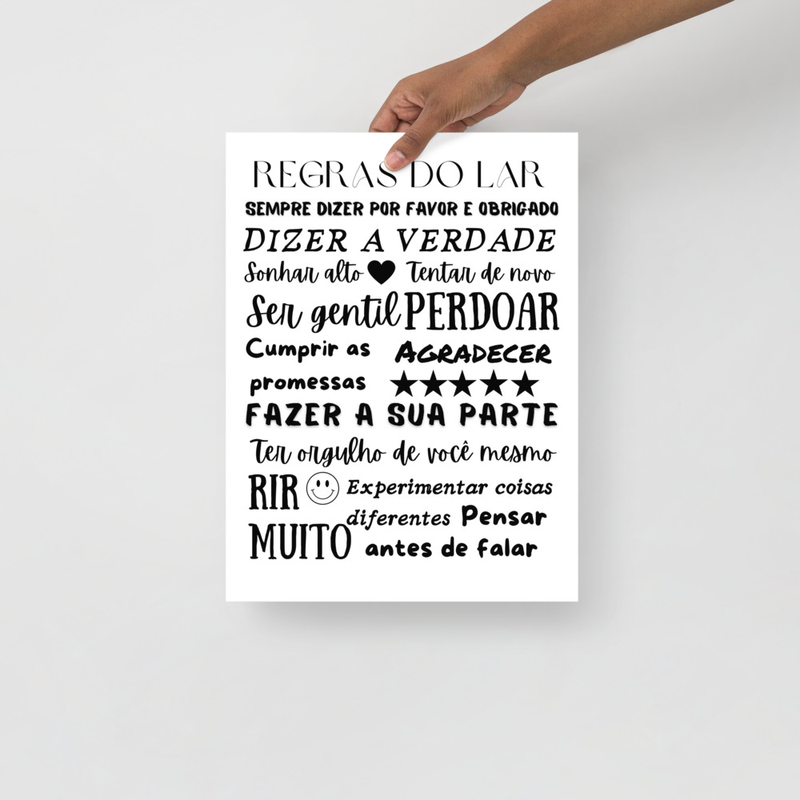 Regras do Lar Poster