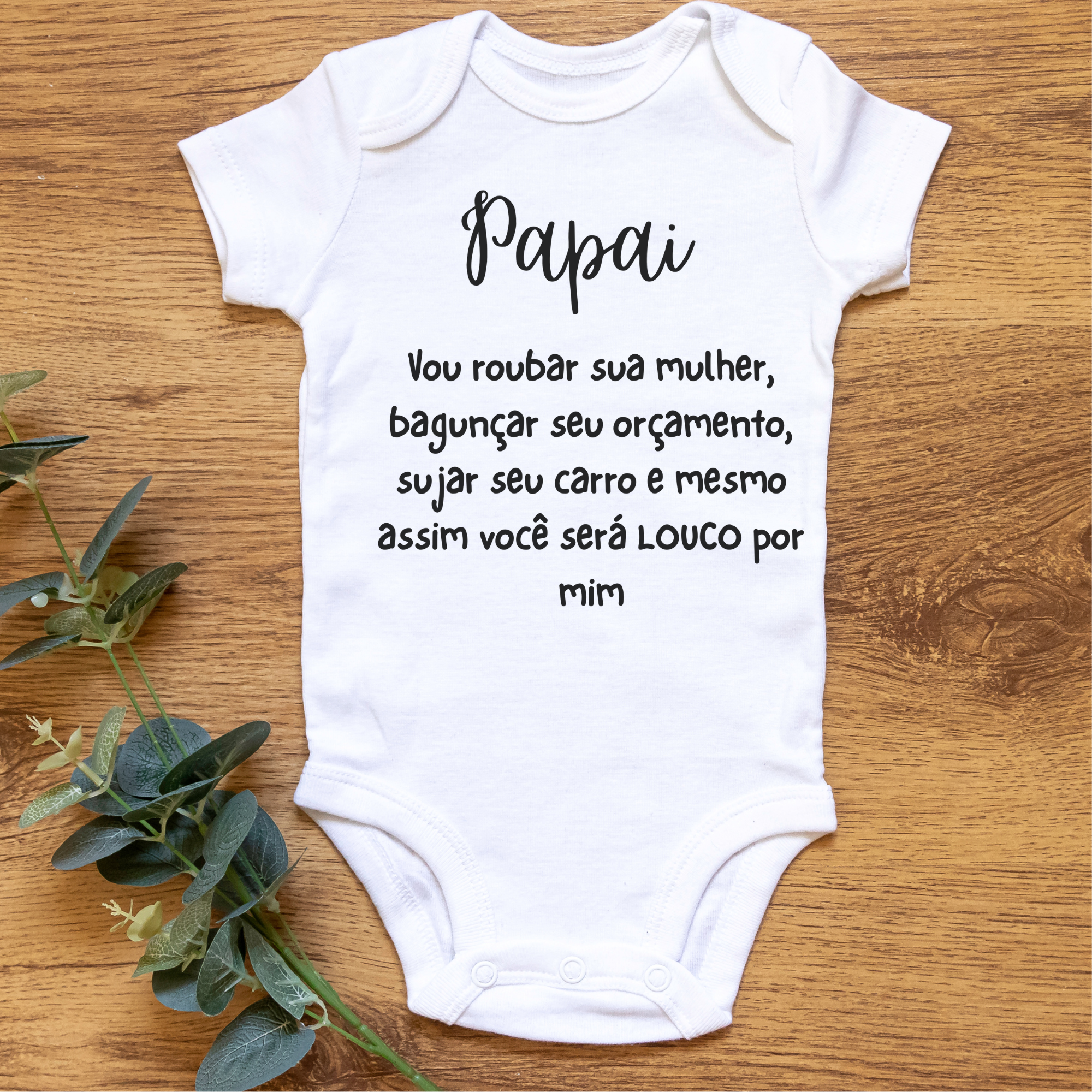 Funny Brazilian Dad Baby short sleeve one piece