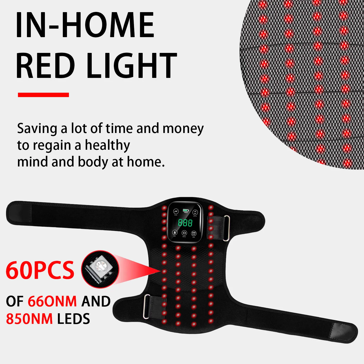 Multifunctional Red Light Therapy Massager for Knees and Legs