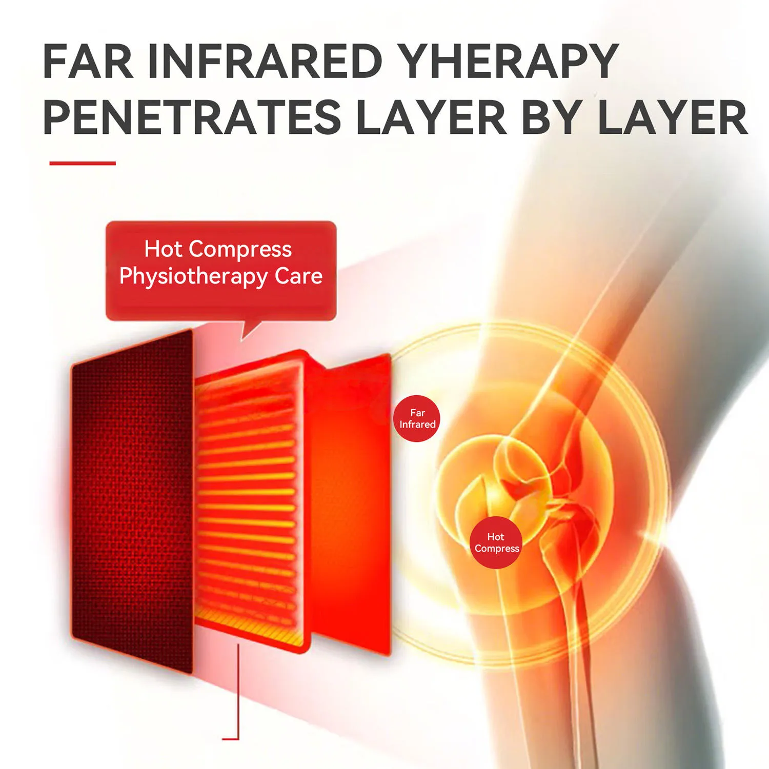 Multifunctional Red Light Therapy Massager for Knees and Legs