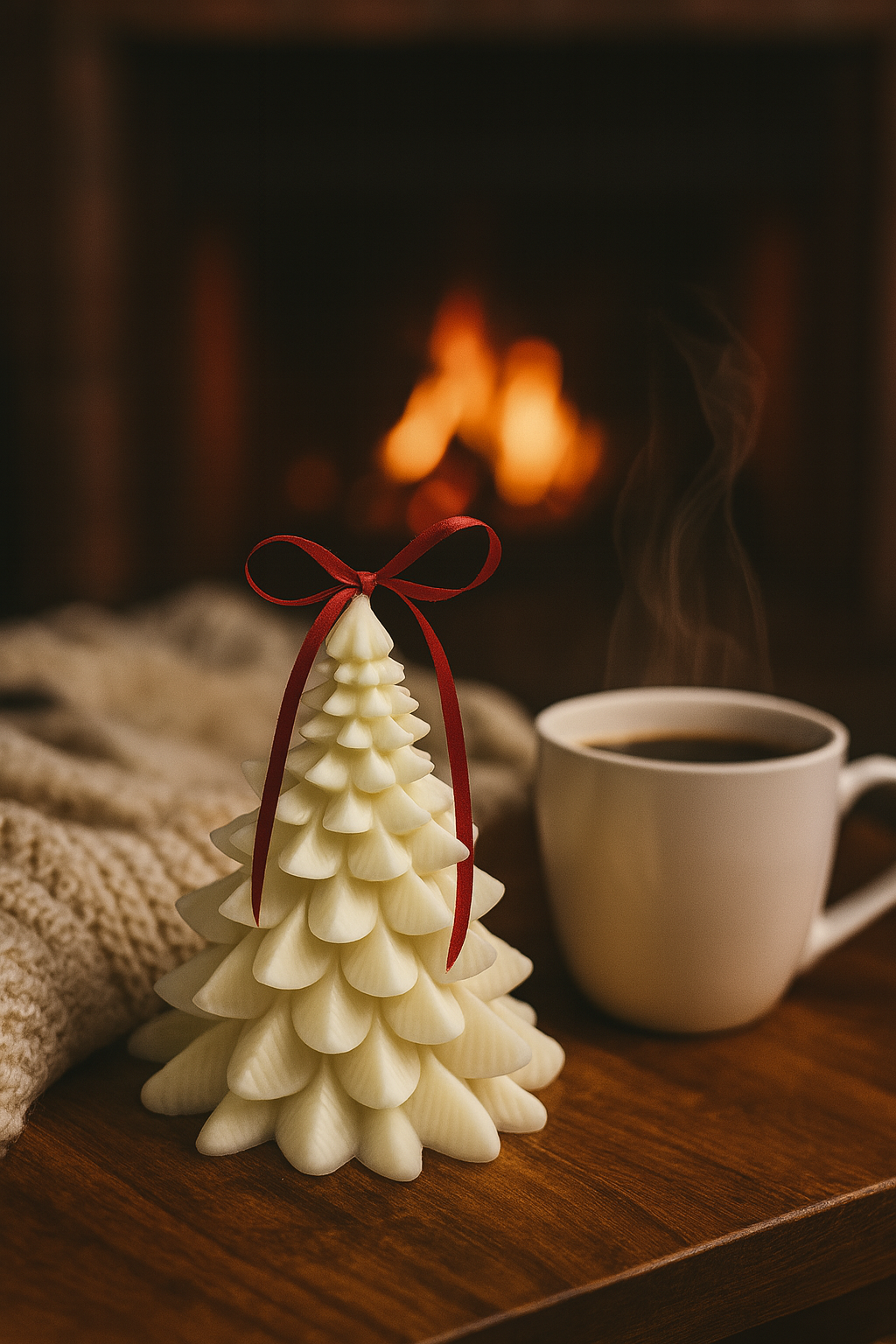 Christmas Tree Shaped Candle