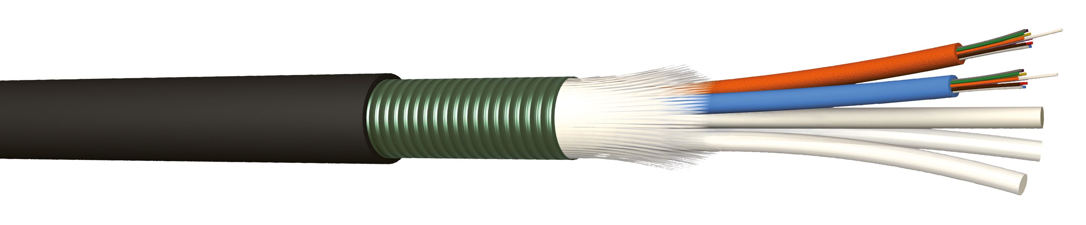 Cable fibre optique 1 brin Monomode armée
