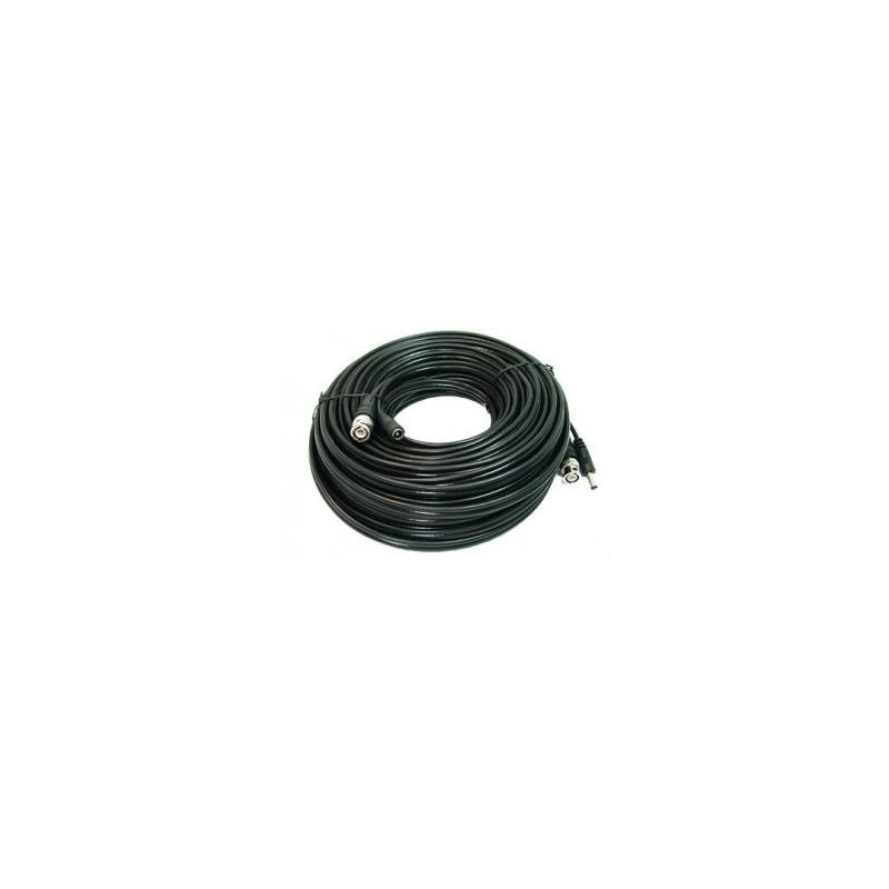 ROULEAU DE 100 MÈTRES CABLE POUR CAMERAS DE SURVEILLANCE MARQUE DIGITAL BNC & ALIMENTATION