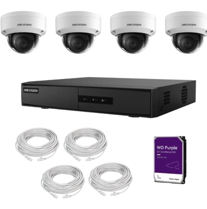 Hikvision 4-Camera CCTV Security System