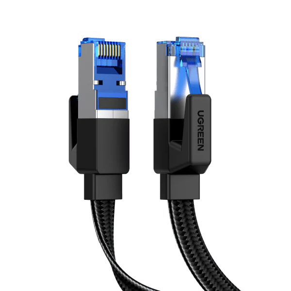 UGREEN Cat 8 Plat Cable Ethernet Réseau RJ45 26AWG 40Gbps 2000MHz 20 M
