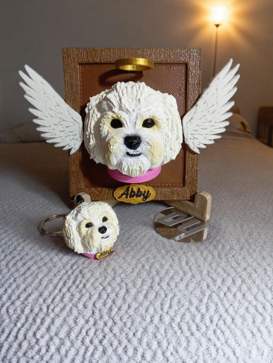 Retrato + Llavero = El regalo más tierno de esta Navidad