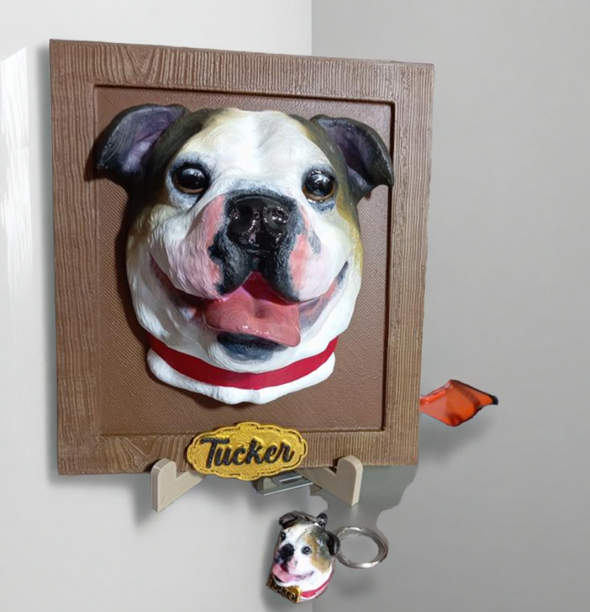 Retrato + Llavero = El regalo más tierno de esta Navidad