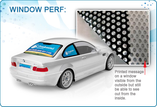 Window Perf (Please call for measure Price is per Sq ft)