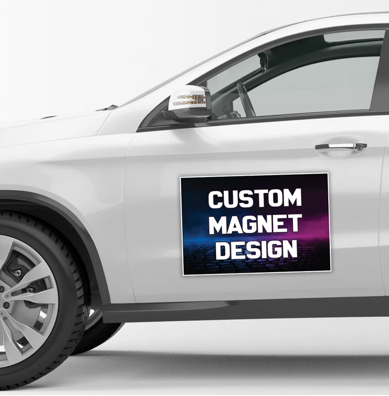 Car advertising magnet sign