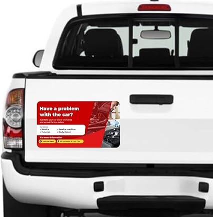 Car advertising magnet sign