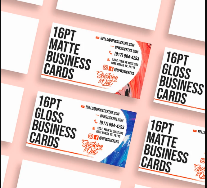 Classic Business Cards 3.5 in x 2 in 16PT