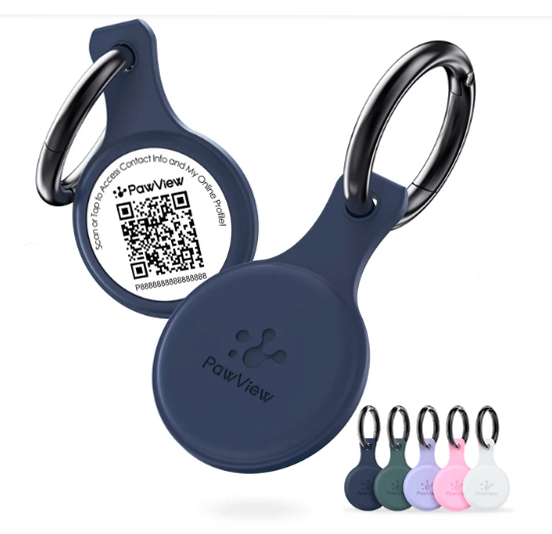 PawView Pet Tag with QR Code