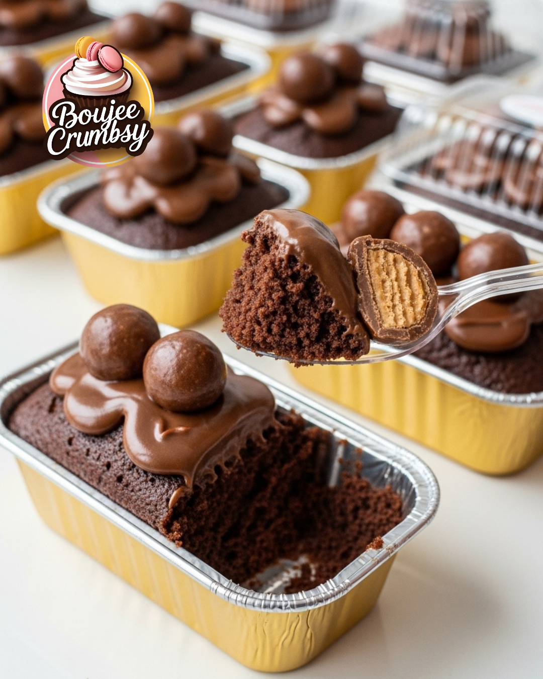 Maltesers chocolate mini loaf cake