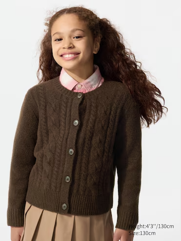 GIRLS Souffle Yarn Cardigan