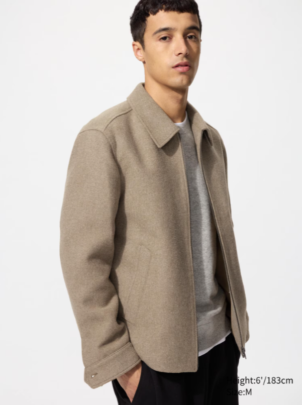 Single Collar Short Blouson