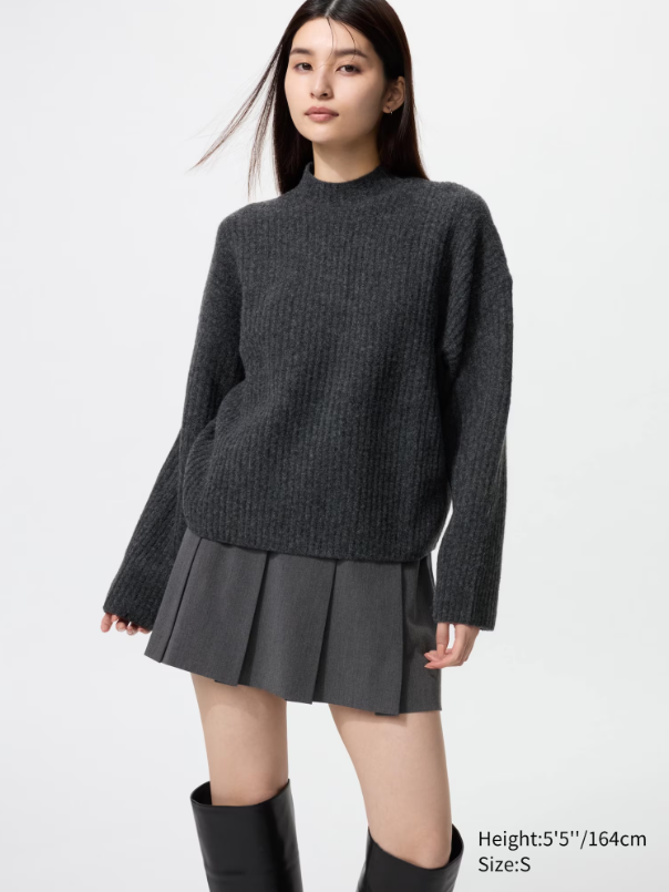 SOUFFLE YARD MOCK NECK SWEATER