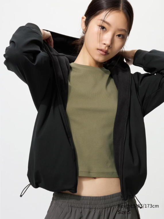 Windproof Fleece Reversible Full-Zip Hoodie