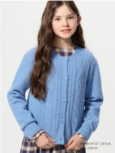 GIRLS Souffle Yarn Cardigan