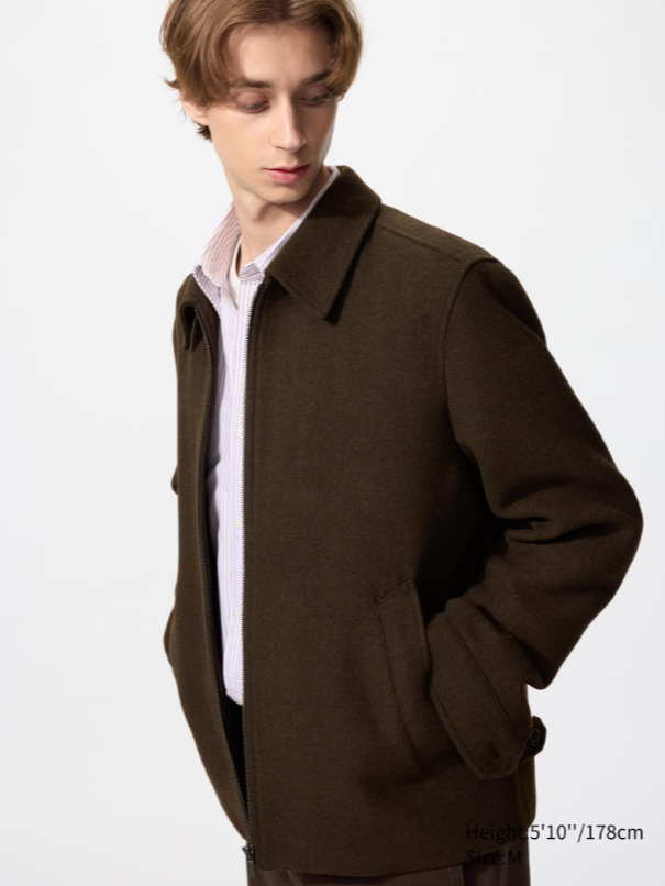 Single Collar Short Blouson