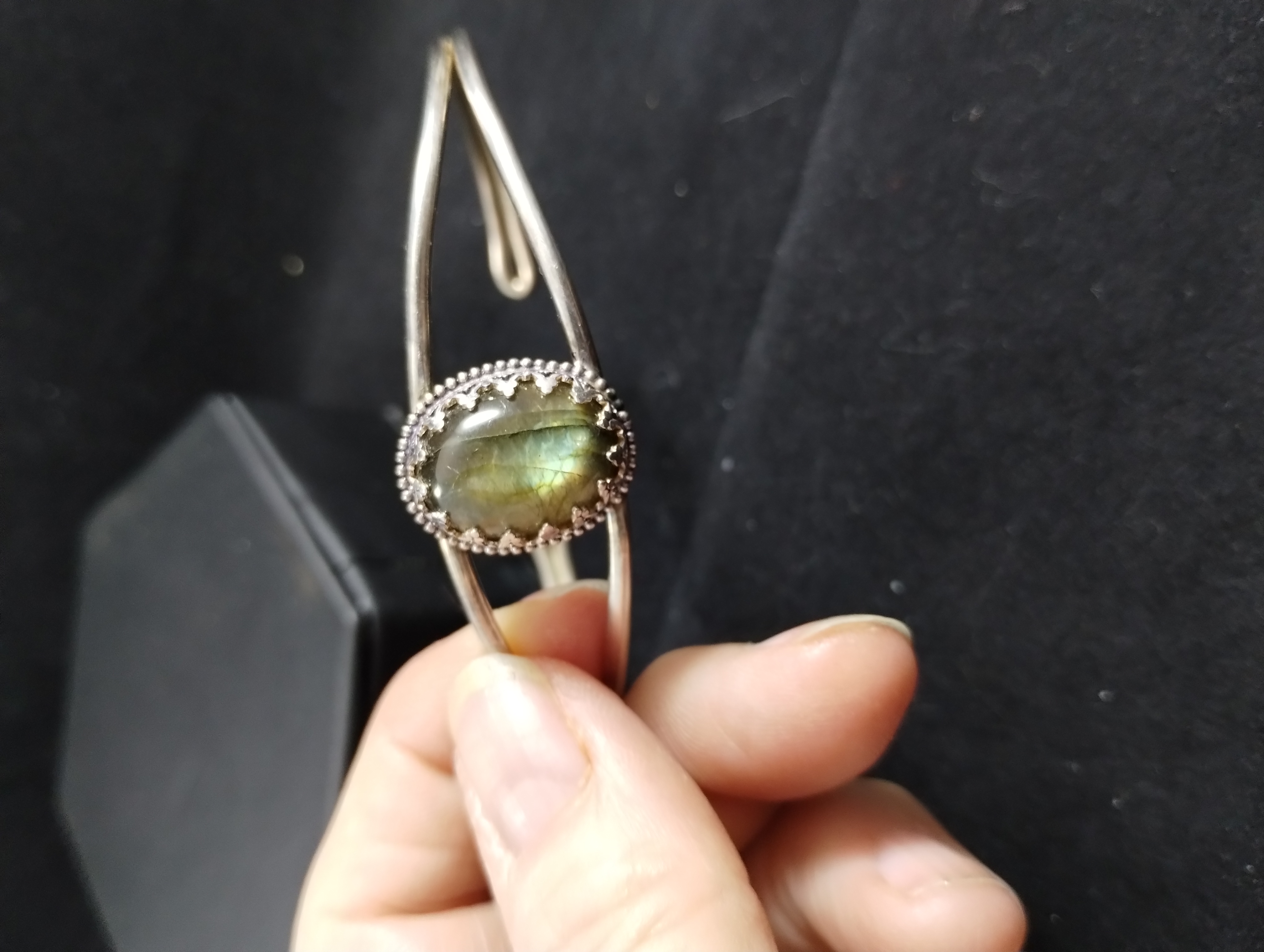 Labradorite Silver Bracelet