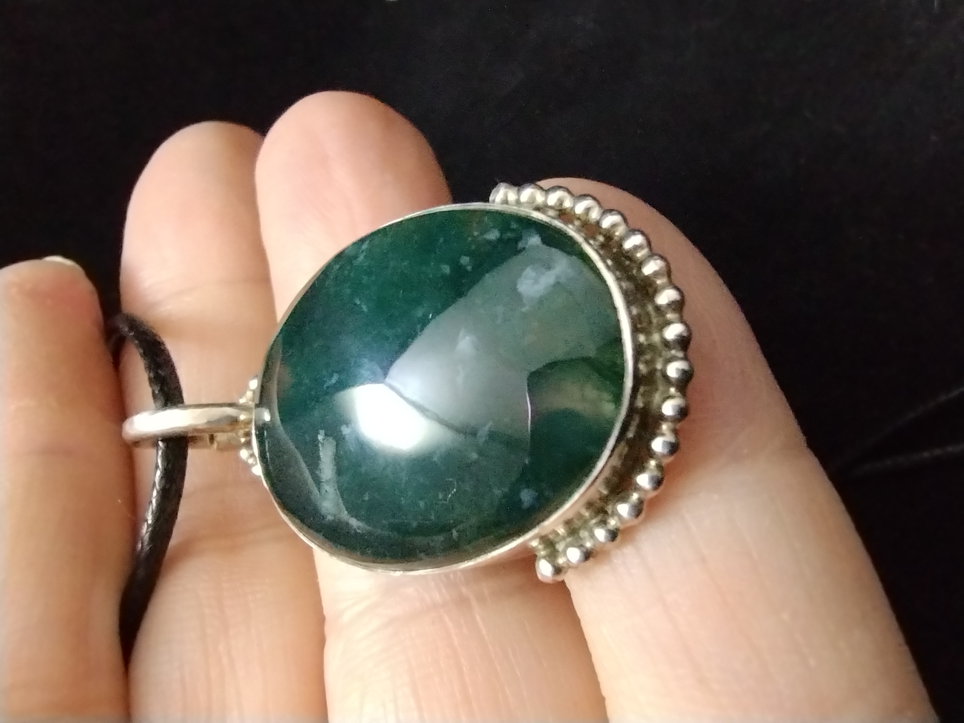 Moss Agate Pendant