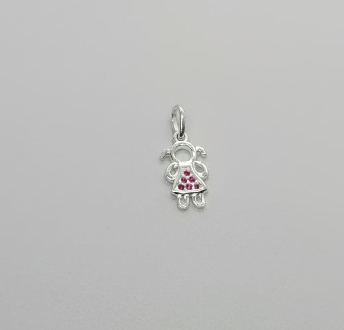 Pingente Menina Prata