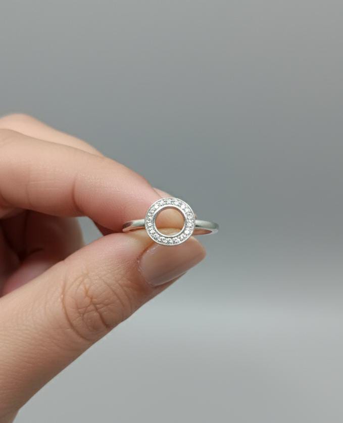 Anel Círculo Cravejado