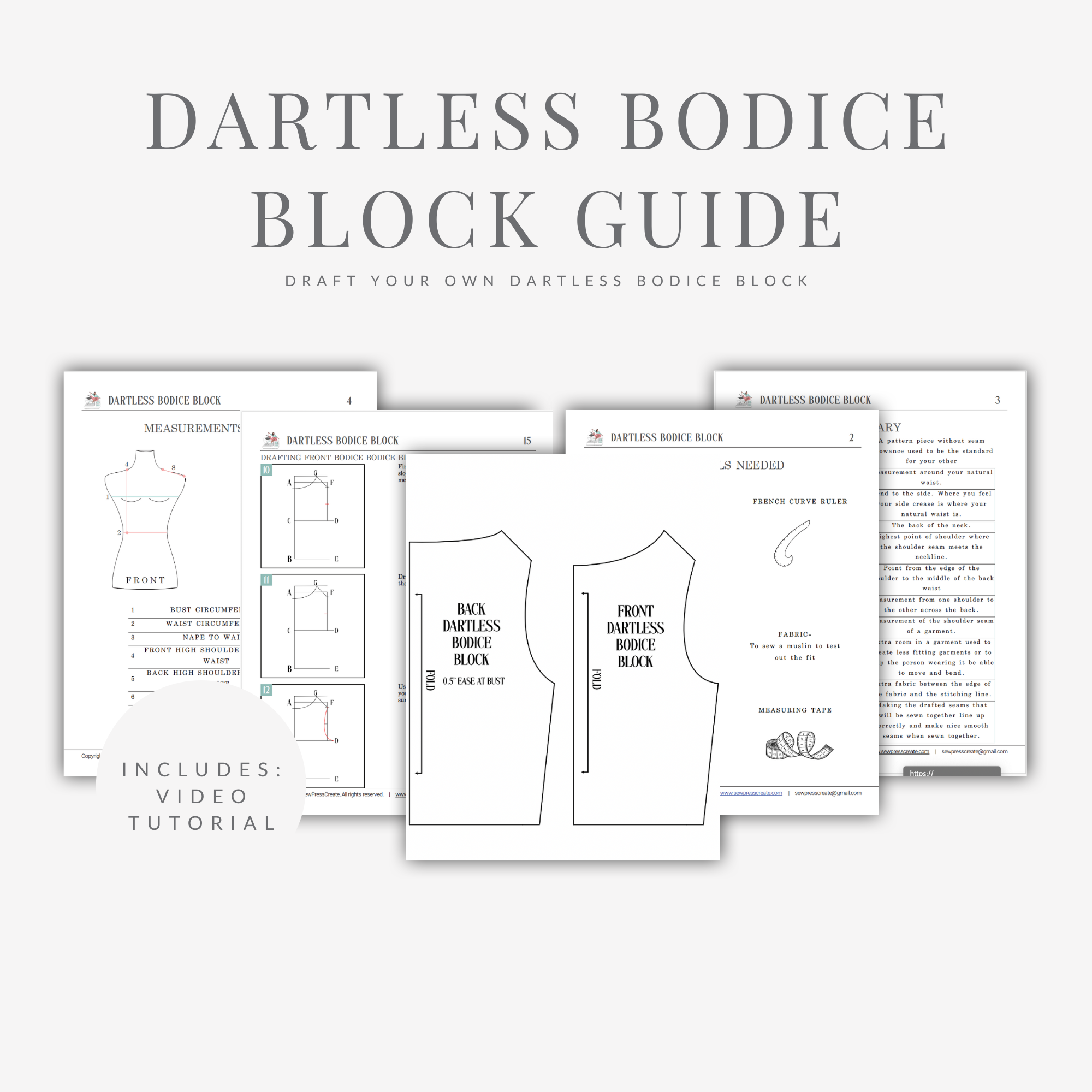 Dartless Bodice Block Guide