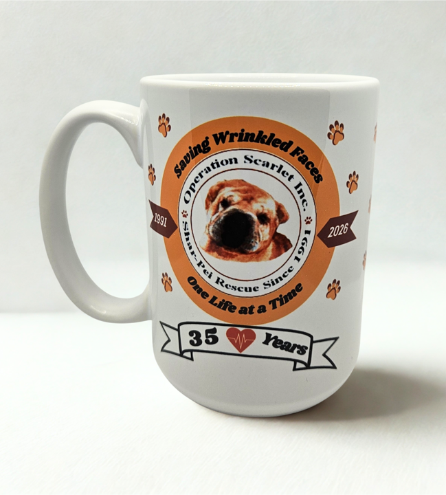Operation Scarlet, Inc 35th Anniversary Mug