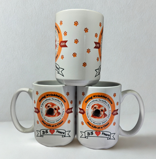 Operation Scarlet, Inc 35th Anniversary Mug