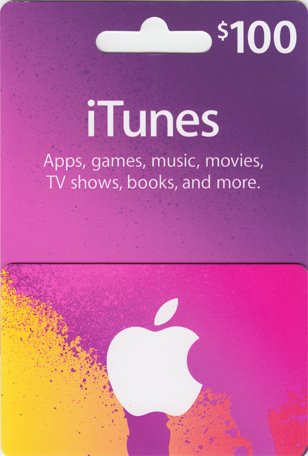 Подарочная карта iTunes на $100
