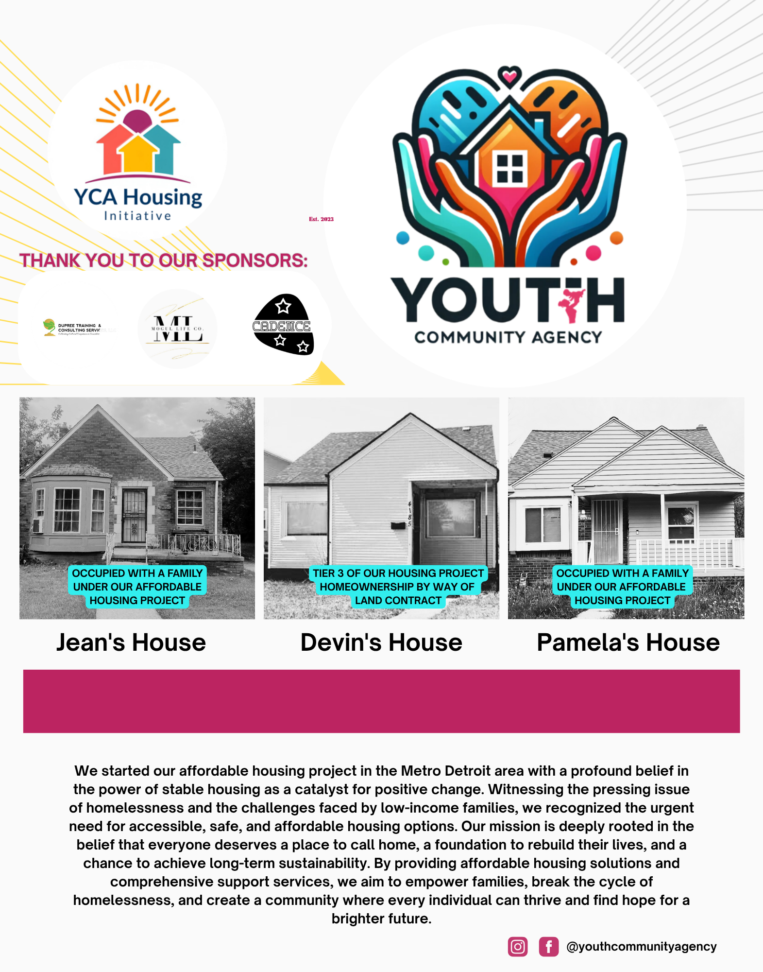 Youth Community Agency - Rose Gold Donation